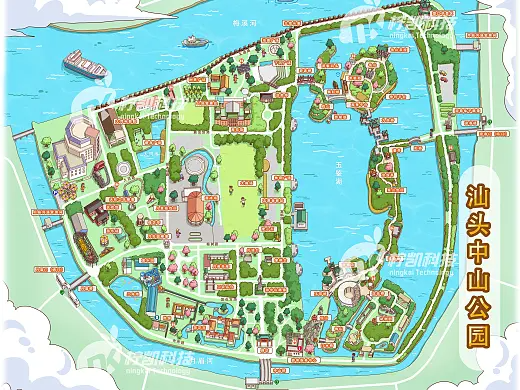 新乡景区手绘地图智慧导览系统给景区带来的收益